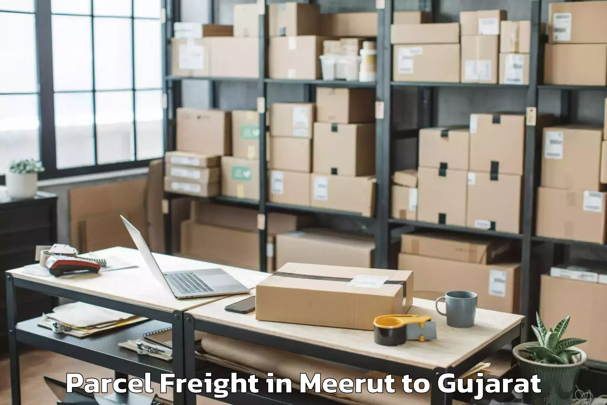 Discover Meerut to Patdi Parcel Freight